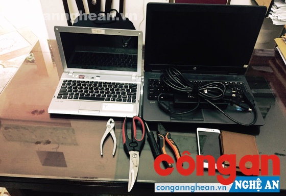 Một số tài sản và phương tiện gây án bị Ban Chuyên án thu giữ