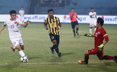 Hạ U19 Malaysia, U19 Việt Nam đứng đầu bảng A