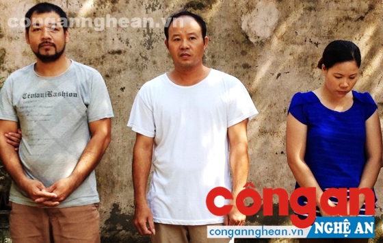 3 đối tượng đánh bạc bị Công an huyện Nghi Lộc bắt giữ