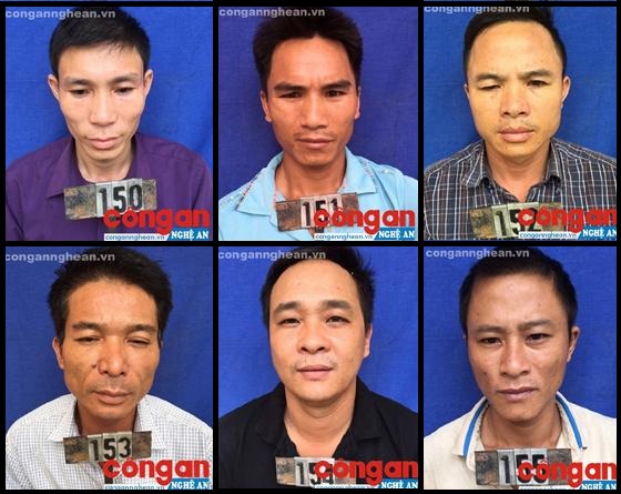 Các đối tượng đánh bạc bị bắt giữ
