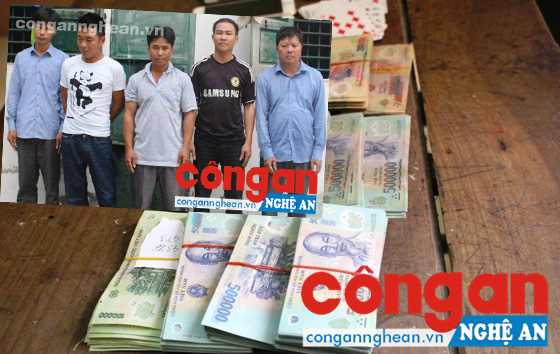 Triệt xóa ổ nhóm đánh bạc trong rừng, thu giữ hàng trăm triệu đồng