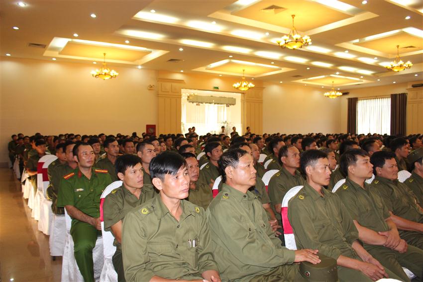 Tham gia Hội nghị đối thoại có Trưởng, phó trưởng Công an 448 xã, thị trấn trên địa bàn tỉnh.
