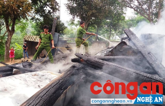 Cháy nơi làm việc của UBND xã