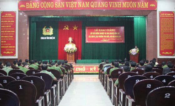Tại lễ khai giảng