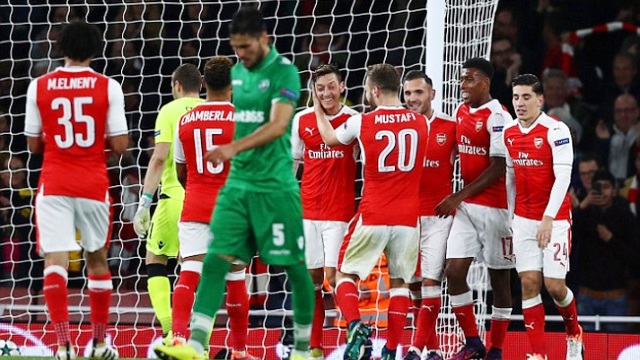 Arsenal nã pháo kiểu tennis khi gặp Ludogorets