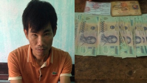 Đối tượng Nguyễn Đức Liên cùng tang vật