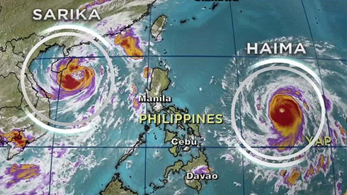 Siêu bão Haima tàn phá phía bắc Philippines