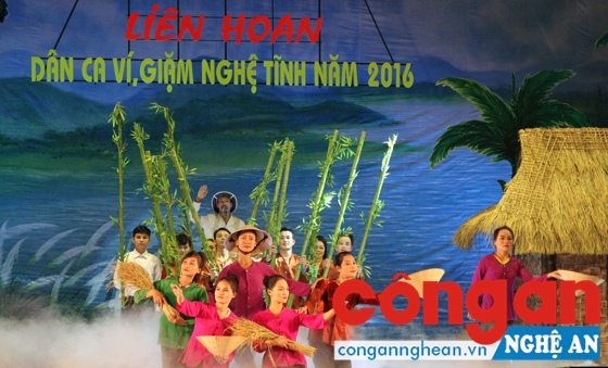 Ấn tượng Liên hoan dân ca ví, giặm Nghệ Tĩnh 2016