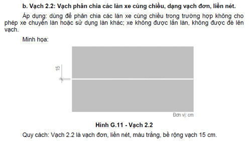  Với quy định mới, tài xế sẽ bị phạt nếu đè vạch liền hoặc lấn làn qua vạch liền trong cùng một chiều.