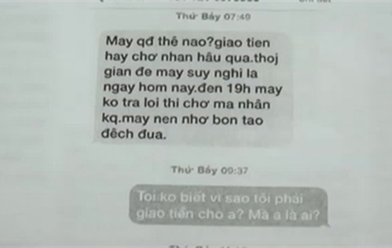 Nhắn tin tống tiền 1 tỷ đồng để trả nợ cá độ