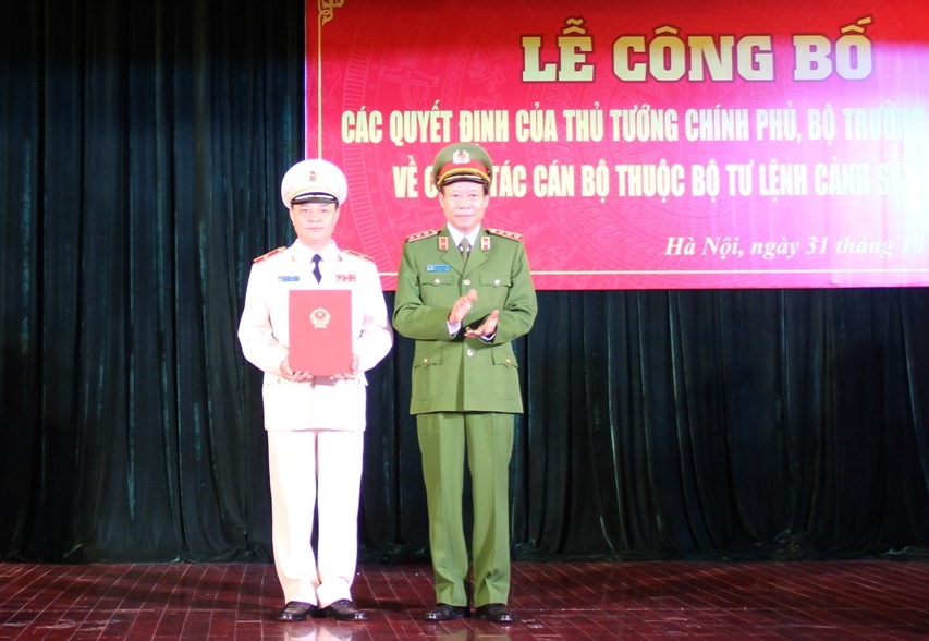 Bộ Công an: Công bố Quyết định bổ nhiệm Tư lệnh Cảnh sát cơ động