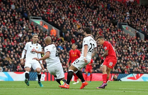 Coutinho tiếp tục thể hiện phong độ ấn tượng với 1 bàn thắng, 1 đường kiến tạo