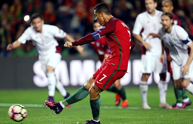 Ronaldo đã có được 7 pha lập công tại vòng loại World Cup 2018 khu vực châu Âu