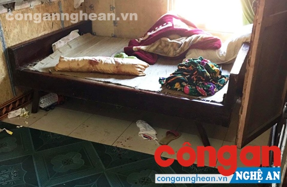 Hiện trường vụ việc, nơi đối tượng Trình dùng dao chém bà Bằng