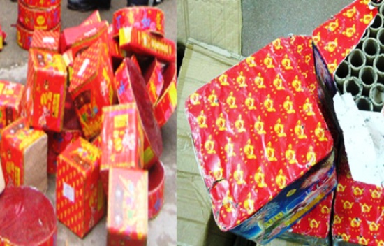 Thu giữ 22 tấn pháo nổ trong năm 2016