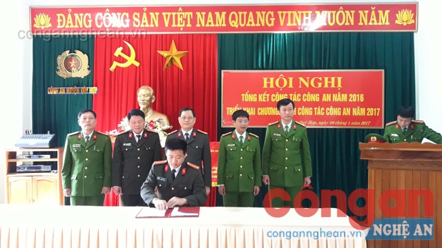 Công an huyện Quỳ Hợp: Triển khai công tác năm 2017