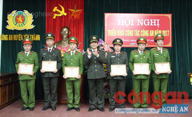 Công an Yên Thành: Triển khai công tác năm 2017