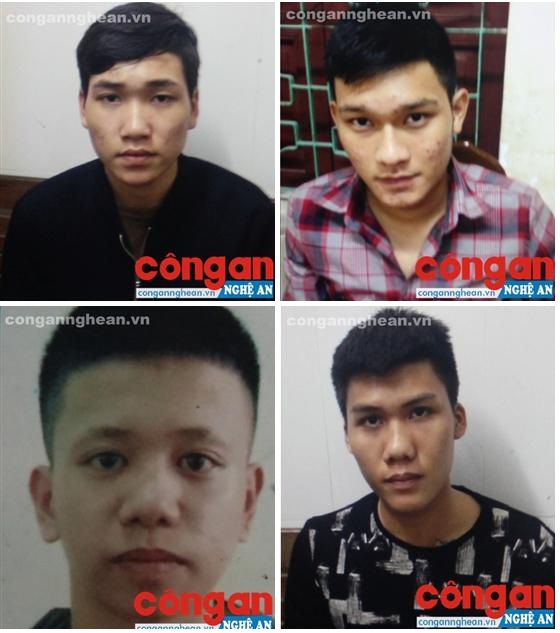 Các đối tượng bị bắt giữ
