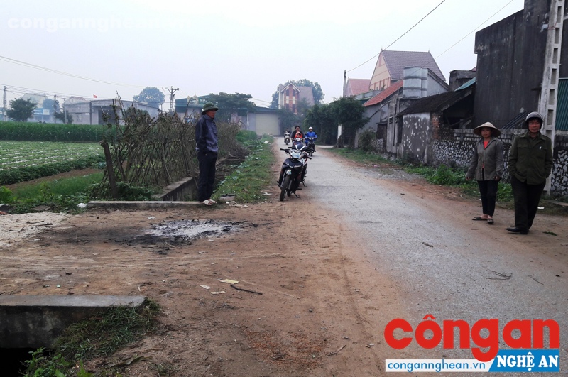 Hiện trường nơi xảy ra vụ việc