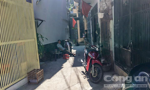 Khu vực nhà bà T. - nơi xảy ra sự việc
