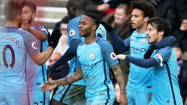 Thắng dễ Sunderland, Man City trở lại top 3