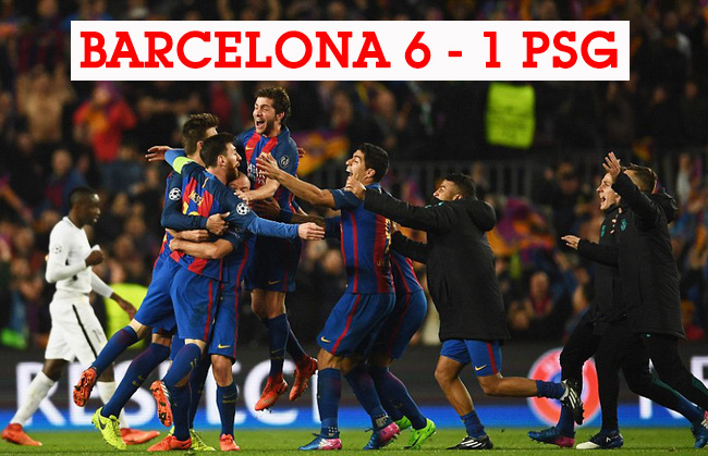 Barcelona - PSG: Màn ngược dòng không tưởng!