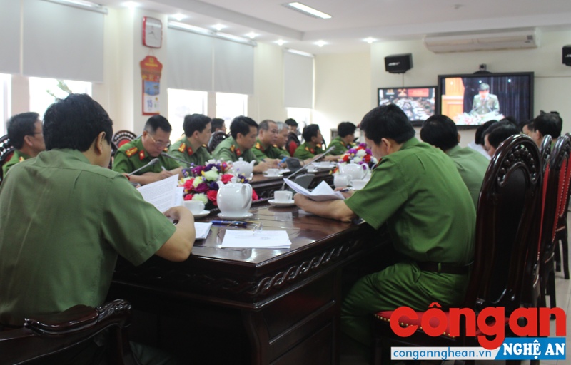 Bộ Công an: Hội nghị trực tuyến sơ kết công tác Công an quý I
