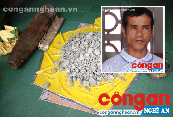 Nghệ An: Bắt kẻ cưa bom lấy 43 kg thuốc nổ đi bán