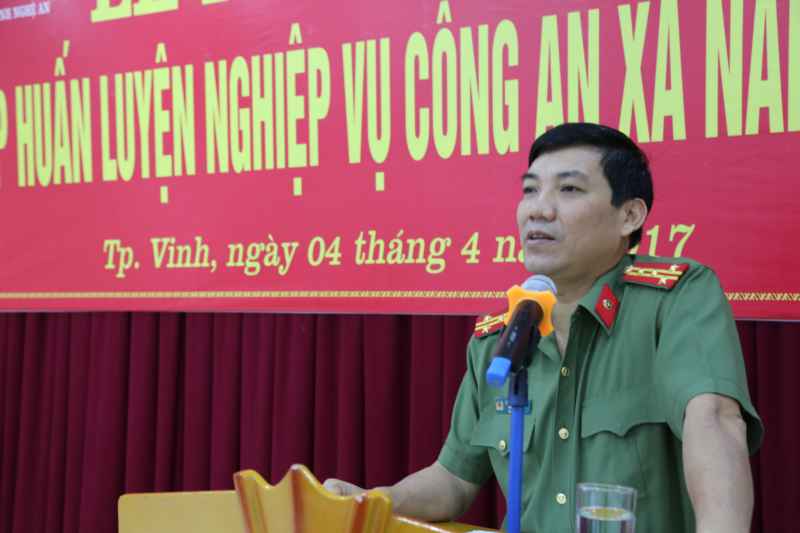 Công an Nghệ An: Khai giảng lớp huấn luyện nghiệp vụ Công an xã
