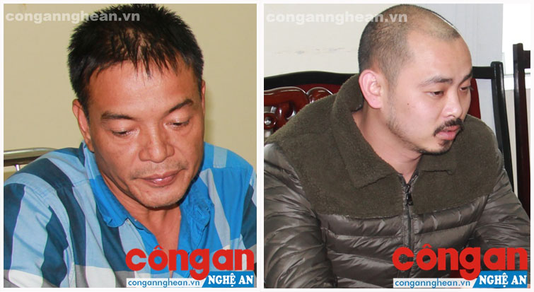 2 đối tượng Ngô Minh An và Lê Hồng Trung