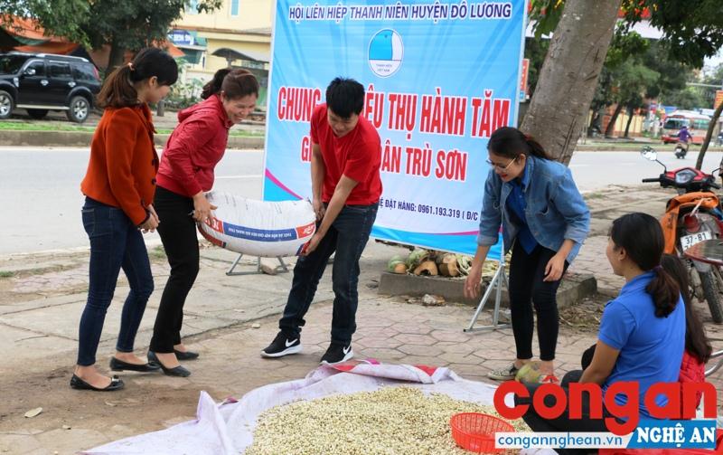 Bạn trẻ chung tay 'giải cứu' hành tăm cho bà con nông dân