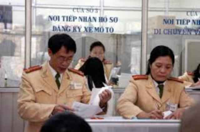 Thông tư số 15/2014/TT-BCA quy định về đăng kí xe
