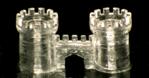 Một sản phẩm thủy tinh được in 3D thành công.