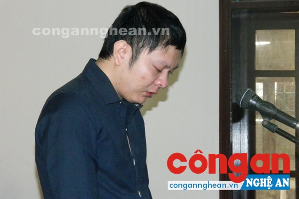 Bị cáo Tiến tại phiên tòa