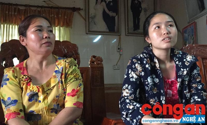 Gia đình chị Vi Thị Bích ở bản Tiệng, xã Châu Thái hết sức bức xúc trước hành vi lừa đảo của cô Nga