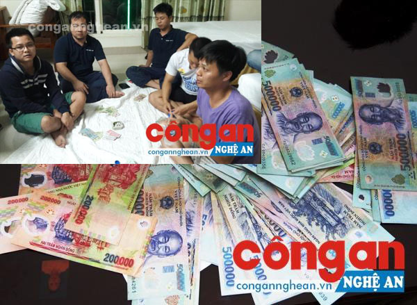 Thái Hòa: Bắt nhóm thanh niên thuê nhà nghỉ đánh bạc