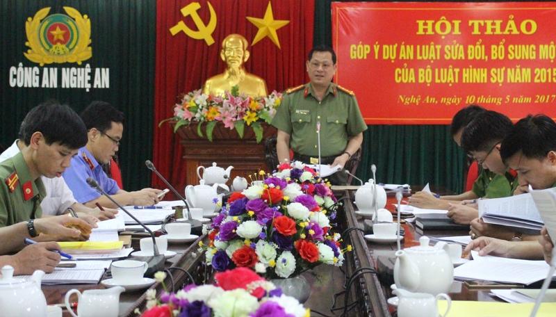 CA Nghệ An: Góp ý Dự án Luật Sửa đổi, bổ sung một số điều của Bộ luật hình sự năm 2015
