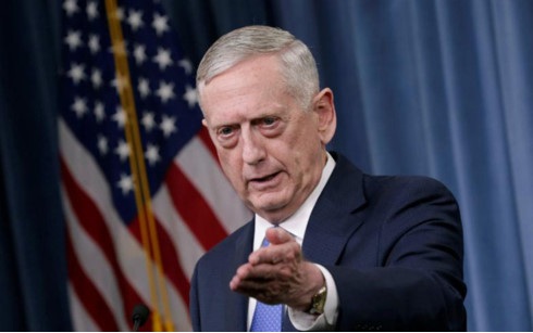 Bộ trưởng Quốc phòng Mỹ James Mattis. (Ảnh: Reuters)