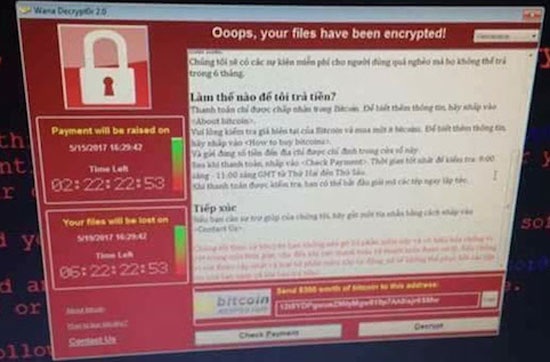 Phòng chống WannaCry: Không nhấp vào link lạ