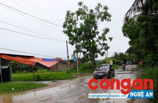TP Vinh: Đường Nguyễn Trường Tộ xuống cấp nghiêm trọng