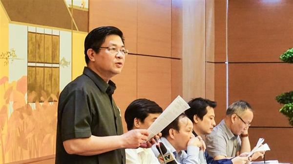 Chủ tịch Liên đoàn Luật sư Việt Nam, đại biểu Quốc hội Đỗ Ngọc Thịnh phát biểu tại Hội nghị