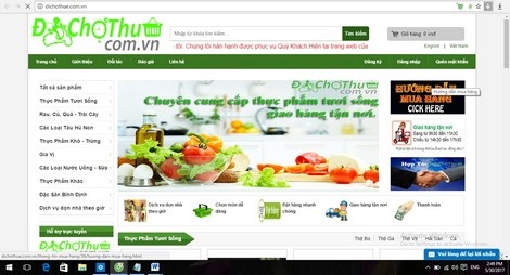 Các bà nội trợ chỉ cần một cái click chuột là sẽ có thực phẩm đưa đến tận nhà.