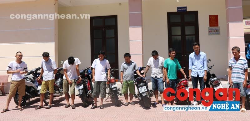 Các đối tượng đánh bạc bị bắt giữ