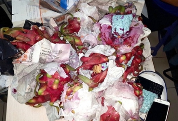 5000 viên ma túy giấu trong quả Thanh long