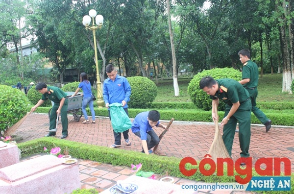 Đây là một hoạt động thiết thực kỷ niệm 70 năm Ngày Thương binh liệt sĩ của ĐVTN và Hội phụ nữ các đơn vị