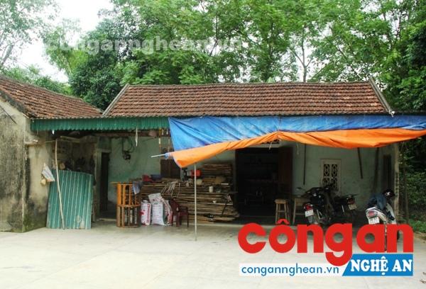 Ngôi nhà của chị Trịnh Thị Minh, một trong những lao động bị chiếm đoạt tiền