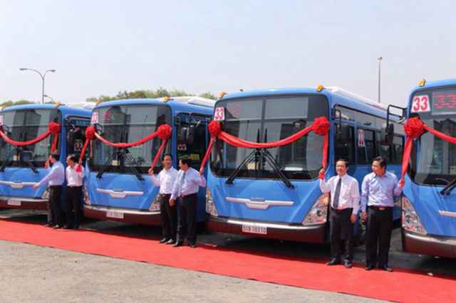 TPHCM bắt đầu vận hành xe buýt 60 chỗ chạy khí CNG