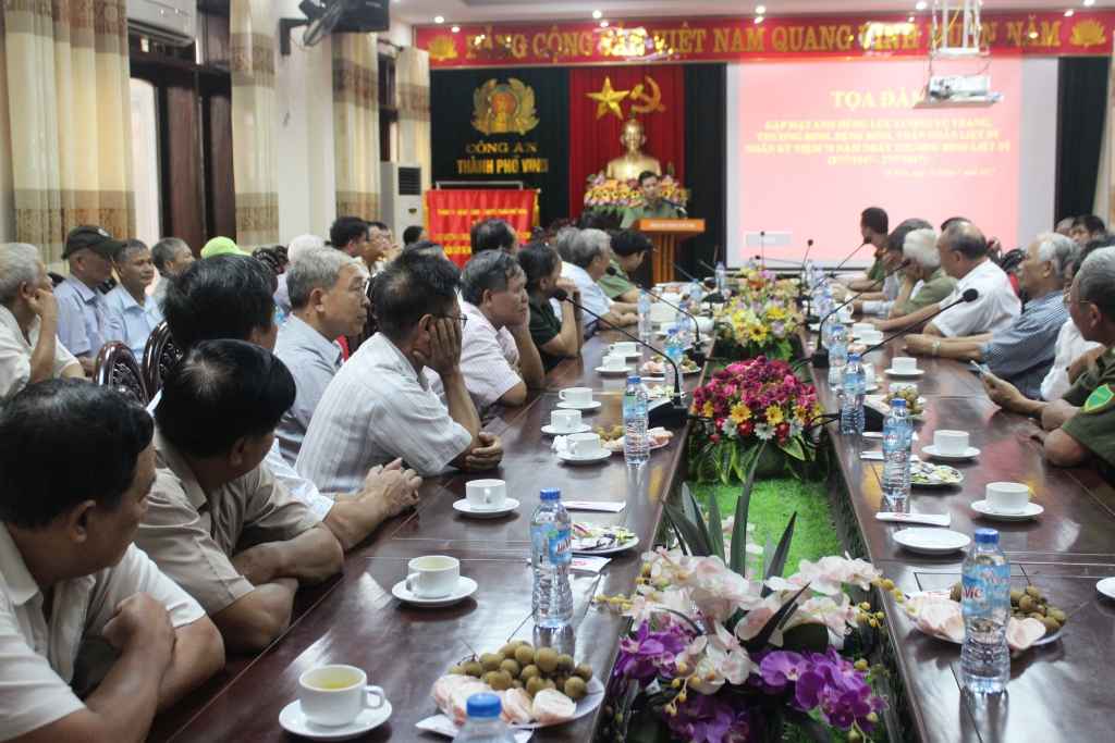 Công an TP Vinh tọa đàm nhân kỷ niệm 70 năm ngày Thương binh, Liệt sỹ