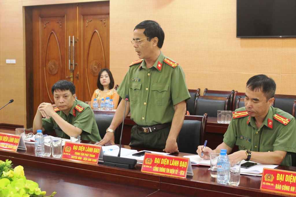 Đại diện lãnh đạo Truyền hình ANTV phát biểu
