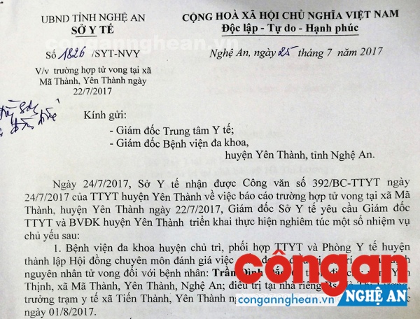 Đình chỉ chức vụ Trạm trưởng Trạm y tế do điều trị bệnh nhân tại nhà gây tử vong